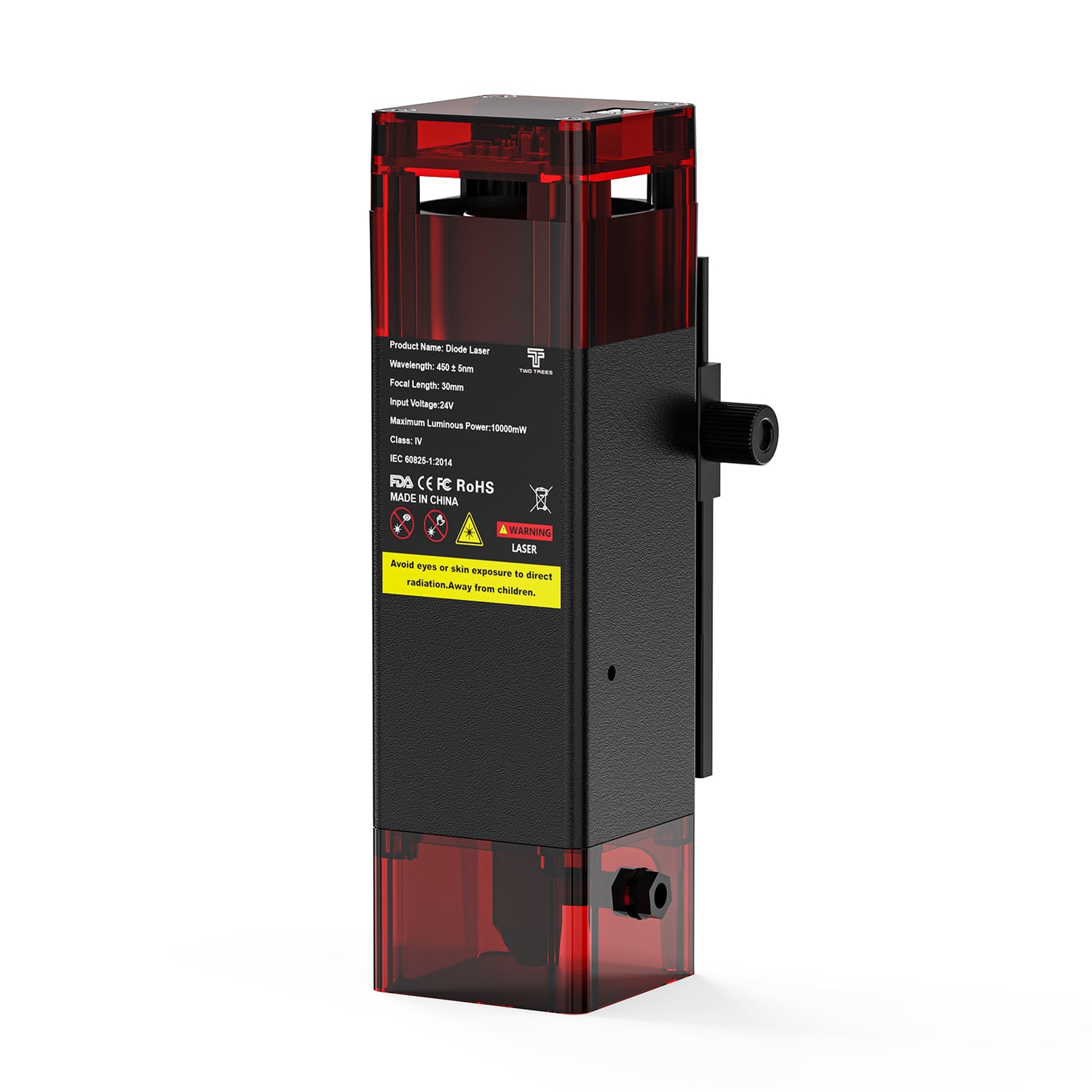 Módulo laser para máquina de gravação Twotrees 24V10W com capa protetora