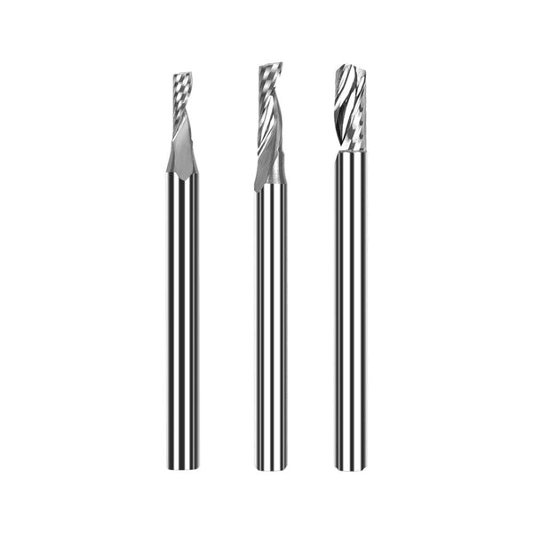 Twotrees 3 Peças | HRC55 Carboneto | Fresa de topo de 3,175 mm