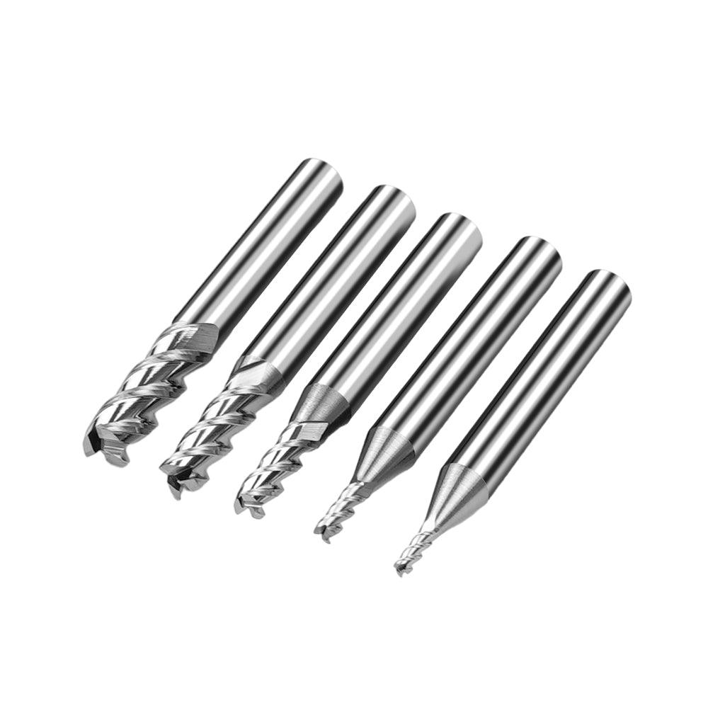Twotrees 5PCS HRC55 3 Flute End Mills Tungsten Carbide - TwoTrees Official Shop