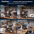 Twotrees ED1 Enclosed Desktop CNC Router Machine