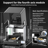 【Pré-venda】Máquina CNC Router de Mesa Fechada Twotrees ED1