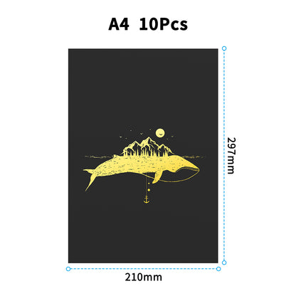 Twotrees Laser Engraving Machine Color Gradient Drawing Paper Set DIY