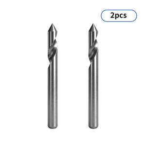 Conjunto de Fresas de Topo Espirais de Canal Único de Metal Duro Twotrees 2 Peças