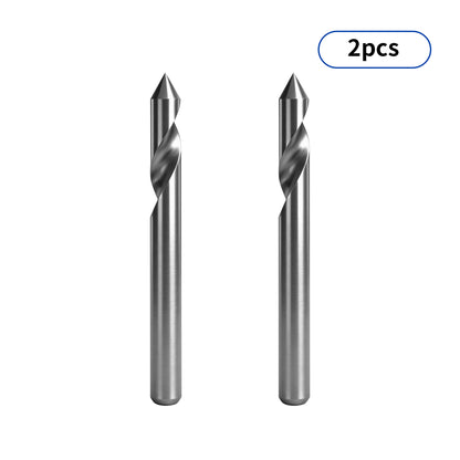 Conjunto de Fresas de Topo Espirais de Canal Único de Metal Duro Twotrees 2 Peças