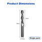Twotrees Solid Carbide 2 Flute Spiral End Mill Set