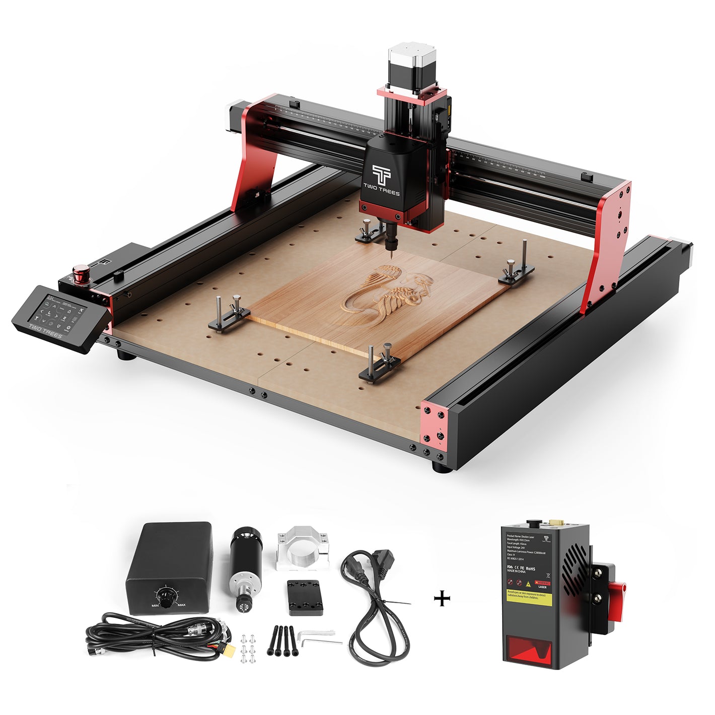 Máquina de fresagem CNC Twotrees TTC450 PRO (Envio direto para UE e EUA, IVA incluído) 