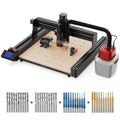Máquina de Roteamento CNC Twotrees TTC 450 + Motor de 500 W + Módulo de 4º Eixo + Aspirador de Pó + Fresas de Topo