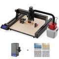 Máquina de Roteamento CNC Twotrees TTC450 + Módulo Laser de 20 W + Motor de 500 W + Módulo de 4º Eixo + Aspirador de Pó + Fresas de Topo